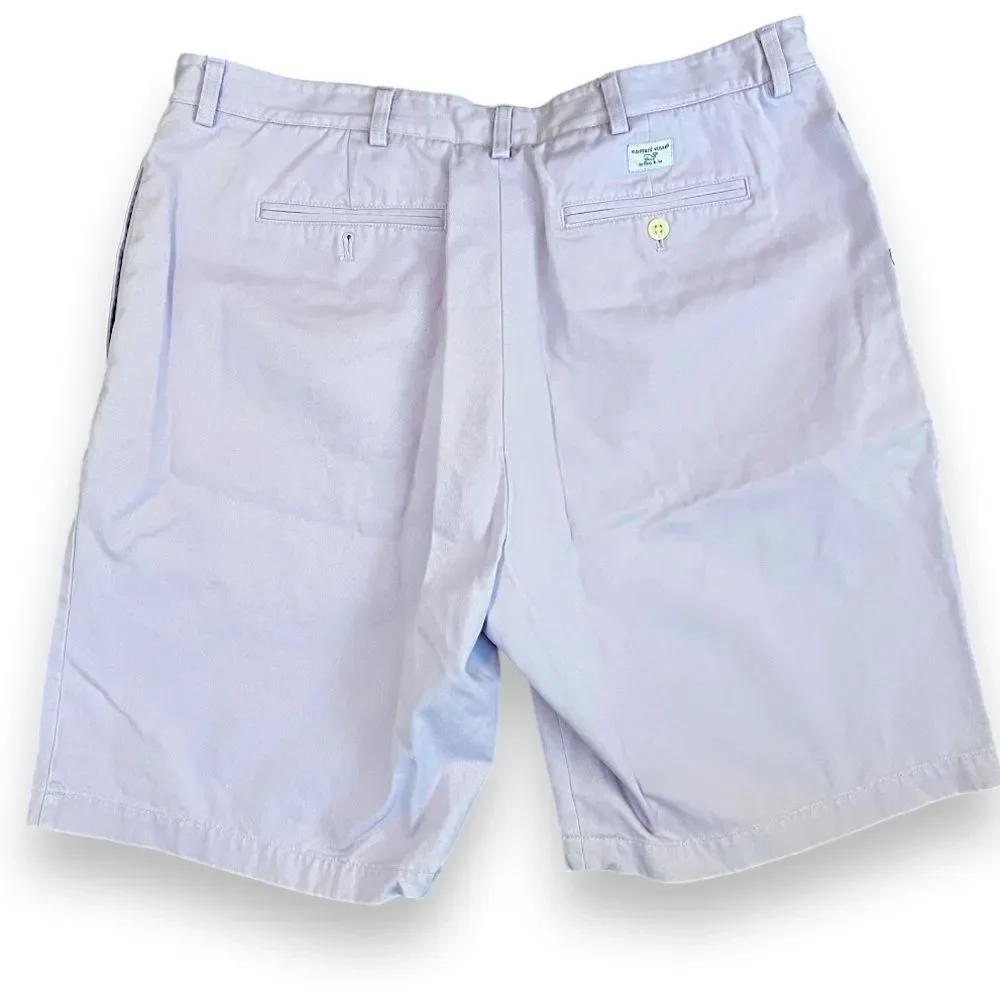 Vineyard Vines Mens Club Shorts Cotton Twill Lavender Preppy Casual Size 42